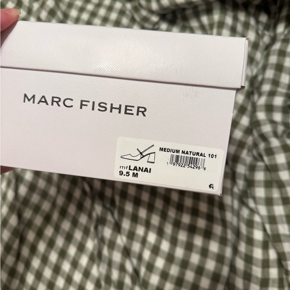 Marc Fisher Tan Block Heel Pumps - Picture 4 of 5